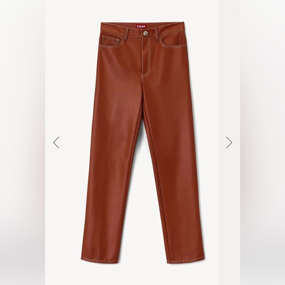 STAUD Elliot faux leather pants - Picture 2 of 8